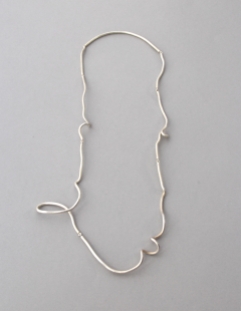 Debbie Adamson. Wire necklace. Stirling silver. 2015